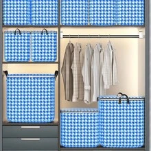 1pc Large Capacity Clothing & Quilt Storage Bag, Foldable Bedding, Clothes & Toy Organizer Bag, Handle, Space-Saving Underbed Storage Container