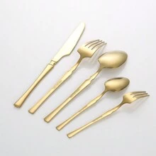 30 pezzi Set di posate in acciaio inossidabile - lucidato a specchio, include coltelli, forchette, cucchiai, forchette da dessert e da frutta per uso domestico, feste, matrimoni e forniture scolastiche