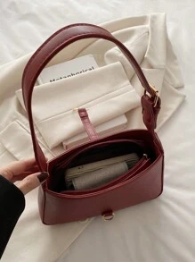 Bolso de hombro minimalista de media luna, bolso de tendencia, bolso y cartera de mujer con estilo para ir a trabajar