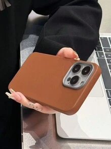 3pcs Leather Textured Metal Leather Grain Phone Case Compatible With Iphone 16/15/XR/16 Pro Max/7P 8P/12 Pro Max/13 Pro Max/14 Pro Max/13/14/11/12/14, Soft Protective Cute Stylish Thick Cover