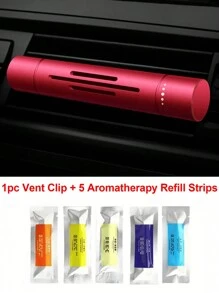 Car Air Freshener Vent Clip - Aromatherapy Diffuser With 1 Holder And 5 Mixed Scent Sticks - Essential Oil Balm For Refreshing Fragrance - Compact Solid Incense For Men And Women - Auto Fragrance Decor Accessory Set - Multicolor - View 14