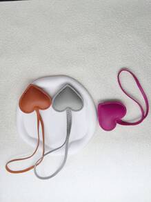 Creative Leather Heart Hand Rope Bag Pendant Exquisite PU Love Pendant Clothing Accessories Small Gifts Gifts For Her Gifts For Women