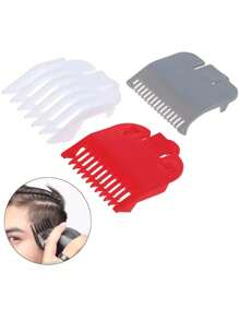 3pcs 1.5mm/3mm/4.5mm Replacement Clipper Guards, Hair Clipper Limit Comb Salon Positioning Comb Haircutting Tool Accessory Ruler Tool - Multicolor - View 3
