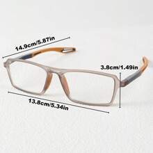 TR90 Flexible Frame Reading Glasses With Metal Hinges, Clear Vision Sports-Style Unisex Bifocal Glasses - White - View 7
