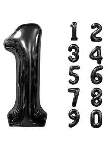 32 Zoll Folienballon Nummer, Aluminium Ziffernballon mit Ständer, kreative Geburtstags-Party Deko, 10. Jahrestag, Geschäftseröffnungsfeier, große silberne Zahlenballon, 32 Zoll Folienballon für Geburtstags-Hintergrund