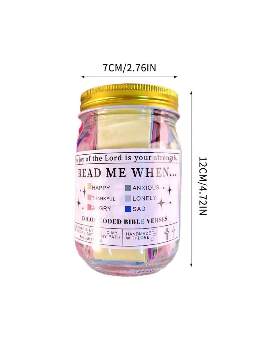 Bibelverse Im Glas - 90 Zettel Mit Christlichen Sprüchen Als Mutmacher Geschenk