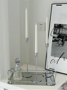 10 Inch White Taper Candles Set Of 4,Ture Dripless Taper Candles,8 Hrs Clean Burning Candle Sticks,Elegant Dinner Candles,Wedding Candles