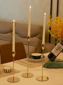 10 Inch White Taper Candles Set Of 4,Ture Dripless Taper Candles,8 Hrs Clean Burning Candle Sticks,Elegant Dinner Candles,Wedding Candles