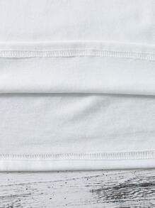 女童卡通印花短袖休闲上衣，日常穿着