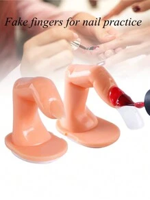 美甲练习架，带指甲或不带指甲的假手指，逼真的假手指，雕刻和彩绘美甲贴纸展示模型，美甲用品，美甲工具，美甲工具，返校，指甲，按压指甲的美甲工具