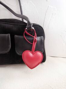 Creative Leather Heart Hand Rope Bag Pendant Exquisite PU Love Pendant Clothing Accessories Small Gifts Gifts For Her Gifts For Women