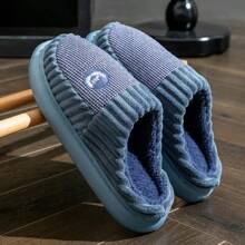 Pantuflas para hombre para interiores de otoño e invierno con suela gruesa de EVA, ligeras, cómodas, antideslizantes y de forro cálido
