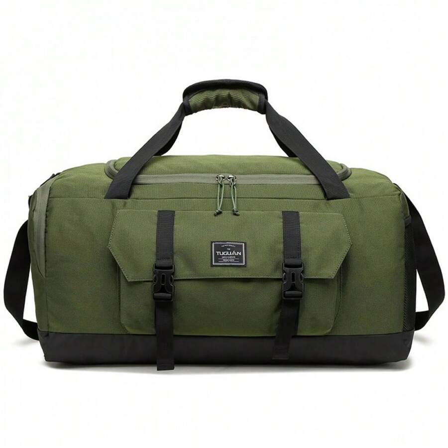 Fashion Dry Wet Separation Yoga Bag Women's Sports Gym Bag Hand Luggage Travel Bag - Green - View 1