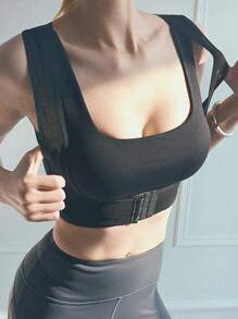 隐形塑身束身衣 聚拢可调节弹力背部支撑带 背部驼背姿势矫正带 坐姿矫正带 肩部直背