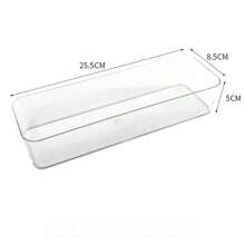 1pc Acrylic Desktop Storage Display Box, Multi-Functional Makeup Vanity Organizer, Transparent Drawer Type Box For Cosmetics, Snacks, Skincare Products