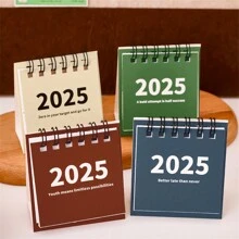 2025 Minimalist Mini Wall Calendar, Creative Pocket Portable Small Desk Calendar, Back To School Season, Best Gift - Multicolor - View 3