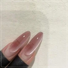 HEFENNA Water-Glow Glass Beads 1pc 10ml Cat Eye Gel Nail Polish, Japanese Style - 3 Styles Multi-Color Mirror Cat Eye Gel Nail Kit - Soak Off LED/UV, For Nail Salons/Home DIY Nail Gifts