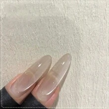 HEFENNA Water-Glow Glass Beads 1pc 10ml Cat Eye Gel Nail Polish, Japanese Style - 3 Styles Multi-Color Mirror Cat Eye Gel Nail Kit - Soak Off LED/UV, For Nail Salons/Home DIY Nail Gifts