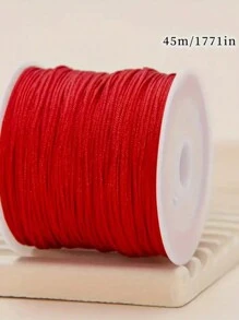 0.8mm Solid Color Acrylic Beading String, Suitable For DIY Bracelets And Necklaces - Non-Elastic Jewelry Making Supplies, 72 Yards