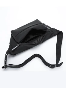Multi-Layer Multi-Zipper Minimalist Stylish Chest Pack/Shoulder Bag For Men, Made Of Waterproof Fabric, Large Capacity, Can Be Used As Chest Bag, Shoulder Bag Or Attach To Luggage, Can Fit Tablet, Suitable For Motorcycling, Outdoor New Life Items For Students Men Essentials Side Bag Purse Essentials Business Graduation School Supplies Small Bag For Men Body Bag For Men Belt Belt Bag For Men Pouch