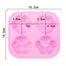 3pcs Dog Paw Silicone Mold Set, Non-Stick Silicone Baking Molds For Cookies, Chocolate, Candy, Jelly, Ice Cubes, Dog Treats