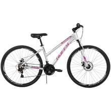 Bicicleta de montaña para mujer Rangeline de Huffy, 27.5 pulgadas, color plateado