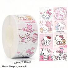 1 Roll  Stickers - Cartoon Cute Stickers, Suitable For Scrapbooking, Gift Wrapping And Party Favors, Matte Finish - Multicolor - View 6