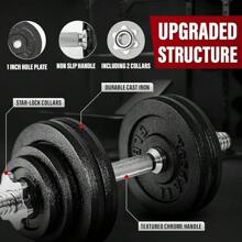Yes4All Old School Adjustable Dumbbell Set With Weight Plates, Star Lock Collars/Connector, 40lbs To 200lbs Adjustable Weight Plates Set - Màu Đỏ Sâu - Xem 4