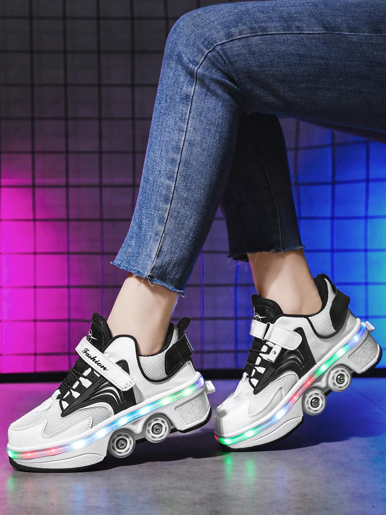 Zapatos Con Ruedas ENEN Convertibles En Patines (niños/niñas - Main Image