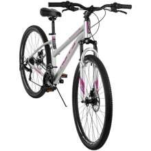 Bicicleta de montaña para mujer Rangeline de Huffy, 27.5 pulgadas, color plateado