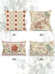 2 件/4 件设计师手绘波西米亚风格花卉与天鹅绒柔软抱枕套，家居装饰靠垫套，无内枕