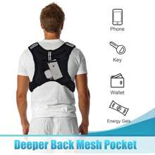 PACEARTH Weighted Vest, 6lb/12lb/16lb/20lb/25lb/30lb Weight Vest With Reflective Stripe, Body Weight Vests Adjustable For Men, Women Workout, Strength Training, Running, Walking, Jogging - màu đen - Xem 7