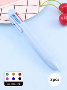 6-Color Customized Personalized Ballpoint Pen, 6-In-1 Multicolor Pen, Cartoon Multicolor Neutral Pen, Simple Portable Multifunctional Writing Pen, Cute Retractable Nurse Pen, Colorful Stationery Pen For Students And Office, Can Customize Your Name And Text, Suitable For Diary, Writing Supplies, Ideal For Mother's Day, Birthday, Teacher's Day, Christmas, Halloween Gifts,Office & School Supplies,Xmas Decoration,Smooth Writing Pen - Six-color Push Ballpoint Pen Type a - View 41