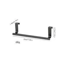 1pc High Quality Stainless Steel Towel Bar - Space-Saving Bathroom Over The Door Towel Rack, No Drilling Installation - Rust-Proof, Easy Cleaning Cabinet Mounted Single Towel Hanger, Bathroom Accessories - Multicolor - View 9