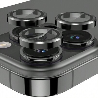 CSDZ 1 Confezione Protezione Lente in Vetro Temperato Occhio di Falco Nera, Compatibile con Serie 11/12/13/14/15/16/16 Plus/16 Pro/16 Pro Max