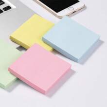 4 piezas de notas adhesivas creativas totalmente negras, blocs de notas reutilizables para estudiantes, suministros de oficina, recordatorios para planificadores