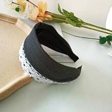 1 Băng đô ren bản rộng thanh lịch, phong cách tối giản sang trọng, phù hợp tuyệt vời với trang phục thường ngày - Nhiều màu - Xem 4
