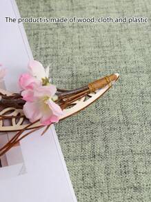 1pc/2pcs Simulation Moon Peach Wood Pendant Home Living Room Bedroom Balcony Door Wall Party Decoration Gifts Birthday Graduation E-I-D - Multicolor - View 7