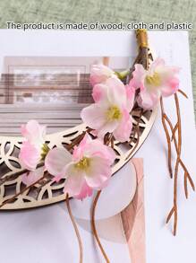 1pc/2pcs Simulation Moon Peach Wood Pendant Home Living Room Bedroom Balcony Door Wall Party Decoration Gifts Birthday Graduation E-I-D - Multicolor - View 6