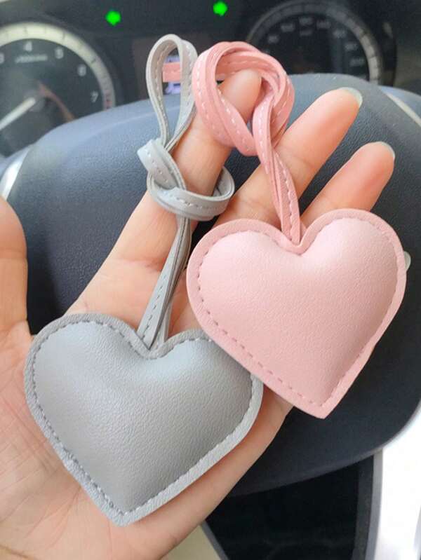 Creative Leather Heart Hand Rope Bag Pendant Exquisite PU Love Pendant Clothing Accessories Small Gifts Gifts For Her Gifts For Women