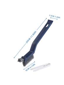 1件装浴室清洁刷缝隙刷二合一小夹毛窗户清洁刷厨房多功能缝隙刷清洁工具清洁用品 - 彩色 - 查看 4