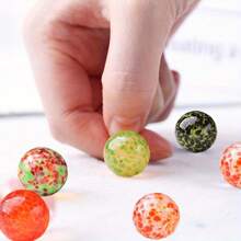 0.62 Inch Handmade Glass Marbles, Mixed Color Marbles, Fish Tank Decor, Aquarium Landscape, Vase Filler, Succulent Plant Decor, Maze Track Game, Checkers And Draughts Pieces, Teen Peg Game, Ideal Gift For Birthday Party And Gardening Enthusiasts - Multicolor - View 3