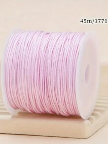 0.8mm Solid Color Acrylic Beading String, Suitable For DIY Bracelets And Necklaces - Non-Elastic Jewelry Making Supplies, 72 Yards