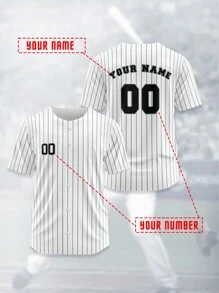 2025 Summer & Autumn Custom Baseball Jersey, Chicago White Sox, Breathable Quick-Dry 210g Spring/Summer Unisex Sports Team Club Training Shirt With Front & Back Printed Name, Number, Logo, Comfortable Fit For Daily, Casual, Party - Multicolor - View 1