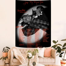 1 件 Rapper T-Trippie Cool R-Redd 印花大壁挂毯 廉价嬉皮士壁挂波西米亚壁挂毯曼陀罗家居装饰