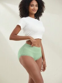 10 PCS Women Underwear High Rise Breathable Seamless Briefs Panties For Women Regular Plus Size, Soft And Skin-Friendly, Wear-Resisting