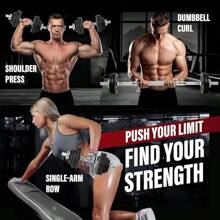 Yes4All Old School Adjustable Dumbbell Set With Weight Plates, Star Lock Collars/Connector, 40lbs To 200lbs Adjustable Weight Plates Set - Màu Đỏ Sâu - Xem 6