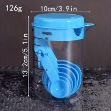 1 套量杯和量匙、塑料刻度粉末勺、烘焙量匙、厨房烘焙工具套装