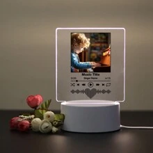 1 szt., personalizowane zdjęcia, personalizowane, spersonalizowane, czterokształtne światła muzyczne, personalizowane zdjęcia, dziel się ulubionymi wspomnieniami i najcenniejszymi chwilami, sztuka ścienna, prezenty dla nauczycieli, dzieci, kochanków, dziewczyn