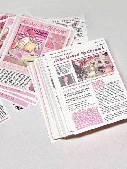 1 Mini Sweet Magazine Style Poster Wall Sticker, Wall Decoration Background Paper, English Retro Wallpaper, Random Pattern 15 * 11cm/5.90 * 4.33 Inches Gifts Birthday Graduation Room Decor Home Decor Bathroom Decor Bedroom Decor Room Decoration Stuff Living Room Decor House Decor Home Decor Living Room Wall Art Wall Paper Stickers Personalised Stickers